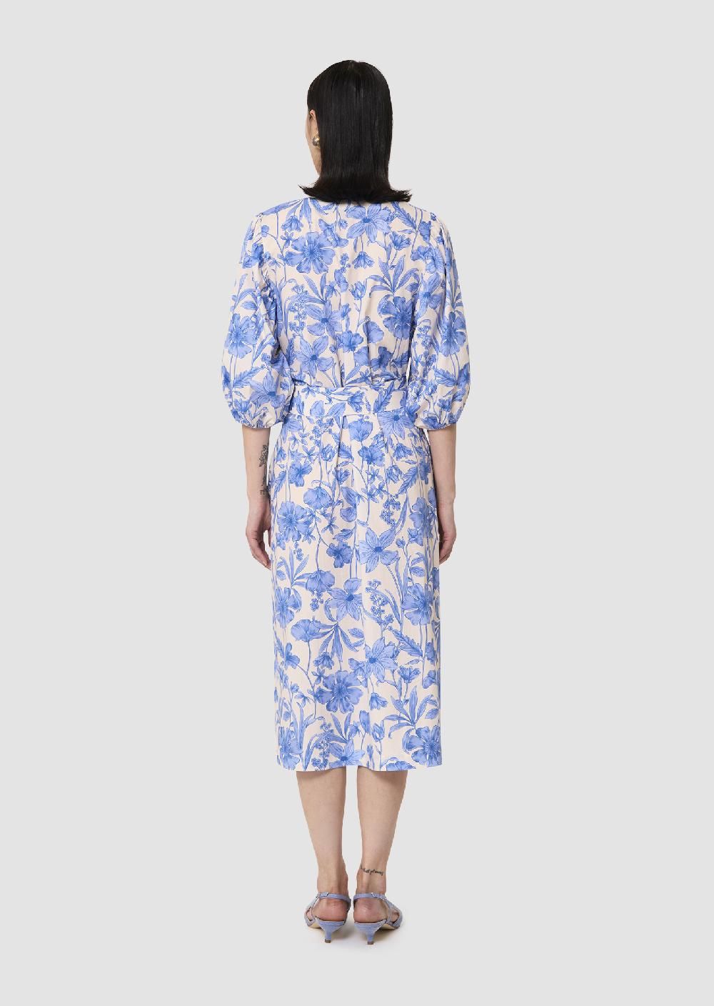 Tara Jarmon Robe Rochellableu Imprimé Fleuri