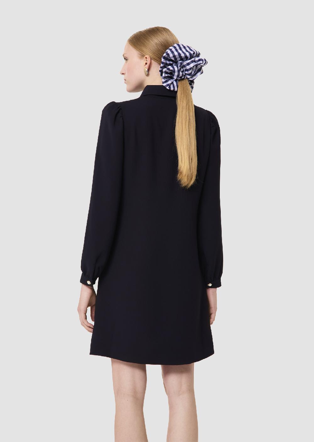 Tara Jarmon Robe Rolfobleu Nuit En Crêpe