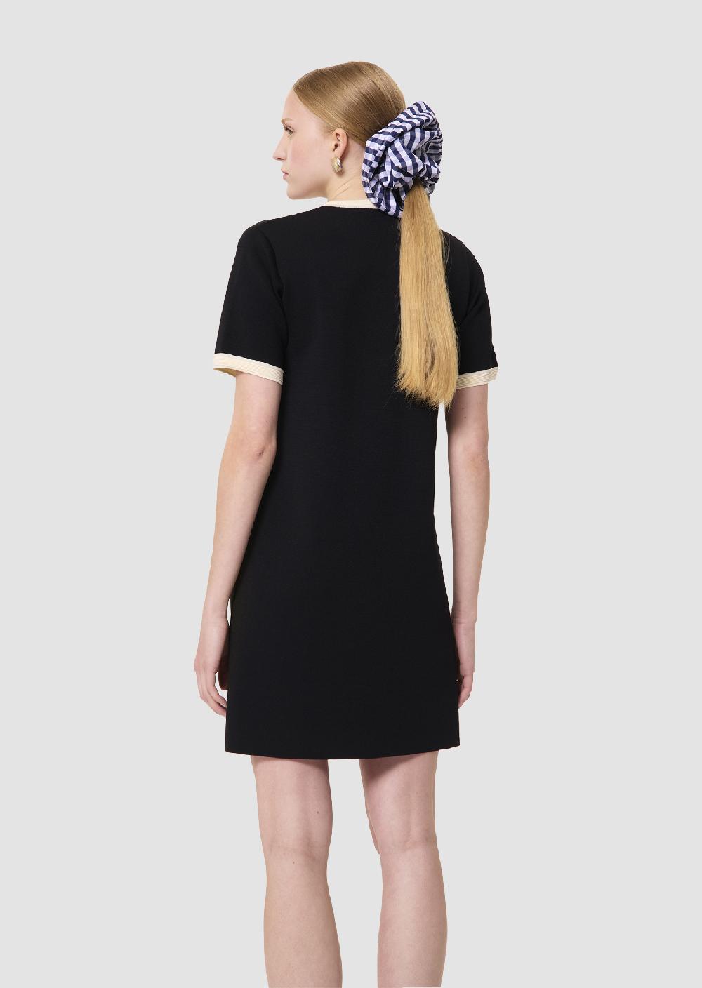 Tara Jarmon Robe Rollerbicolore Nuit Et écrue