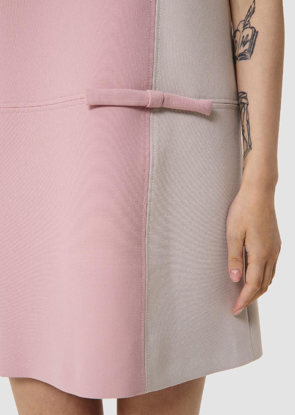 Tara Jarmon Robe Rollyrose En Toile Double