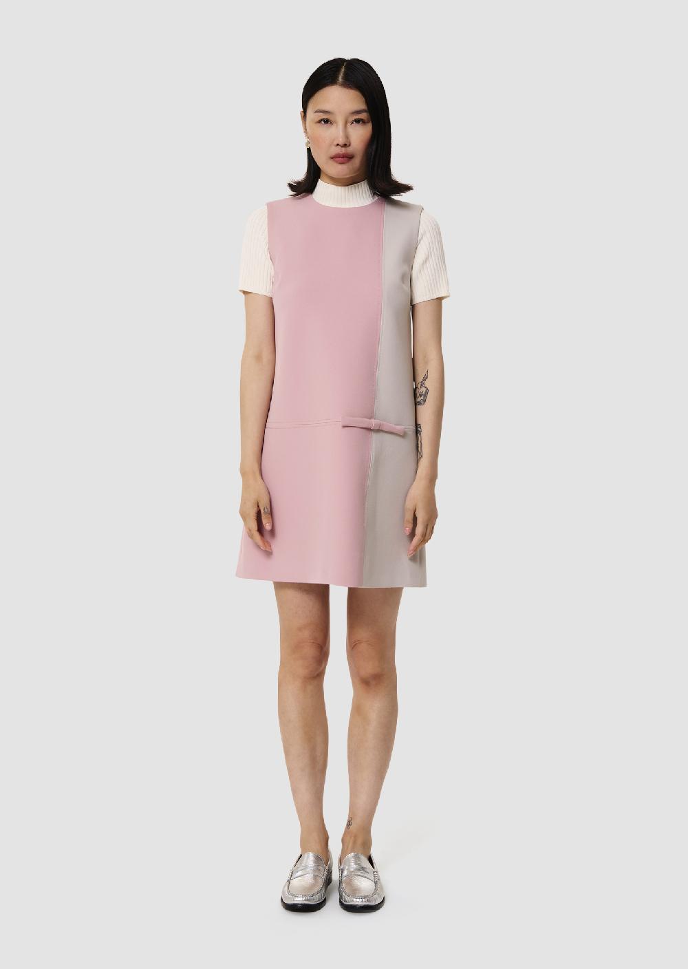 Tara Jarmon Robe Rollyrose En Toile Double