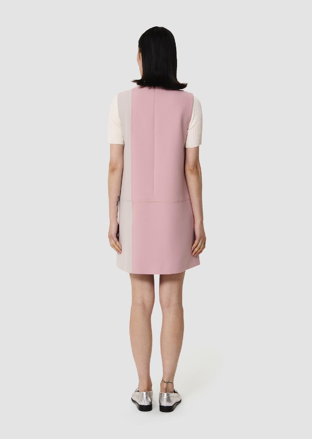 Tara Jarmon Robe Rollyrose En Toile Double