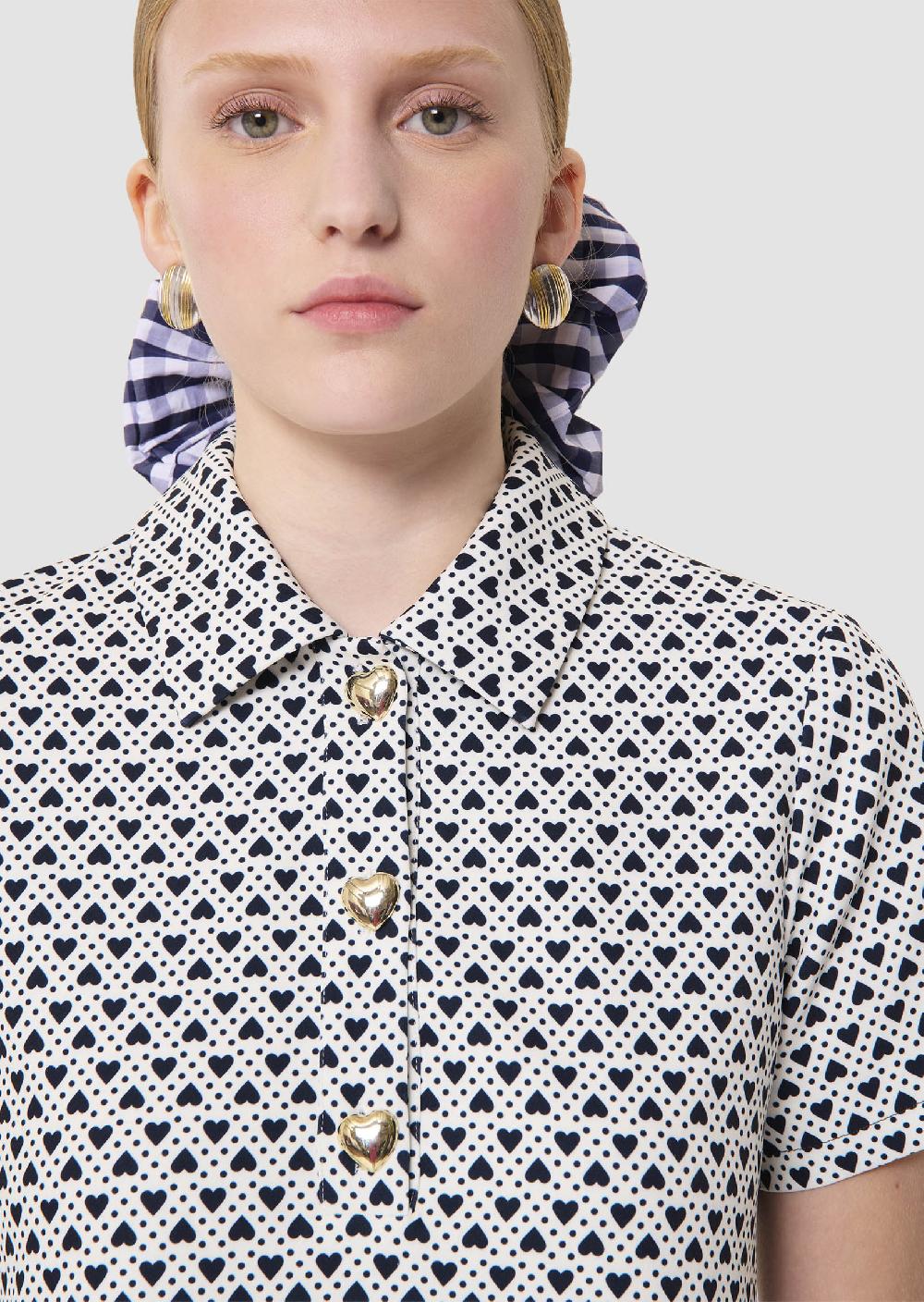 Tara Jarmon Robe Roryécrue Imprimé Mini Coeurs