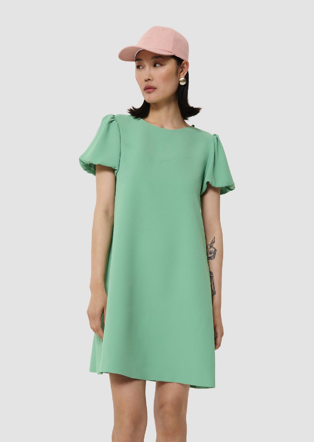 tara jarmon Robe Rosaliaverte en crêpe