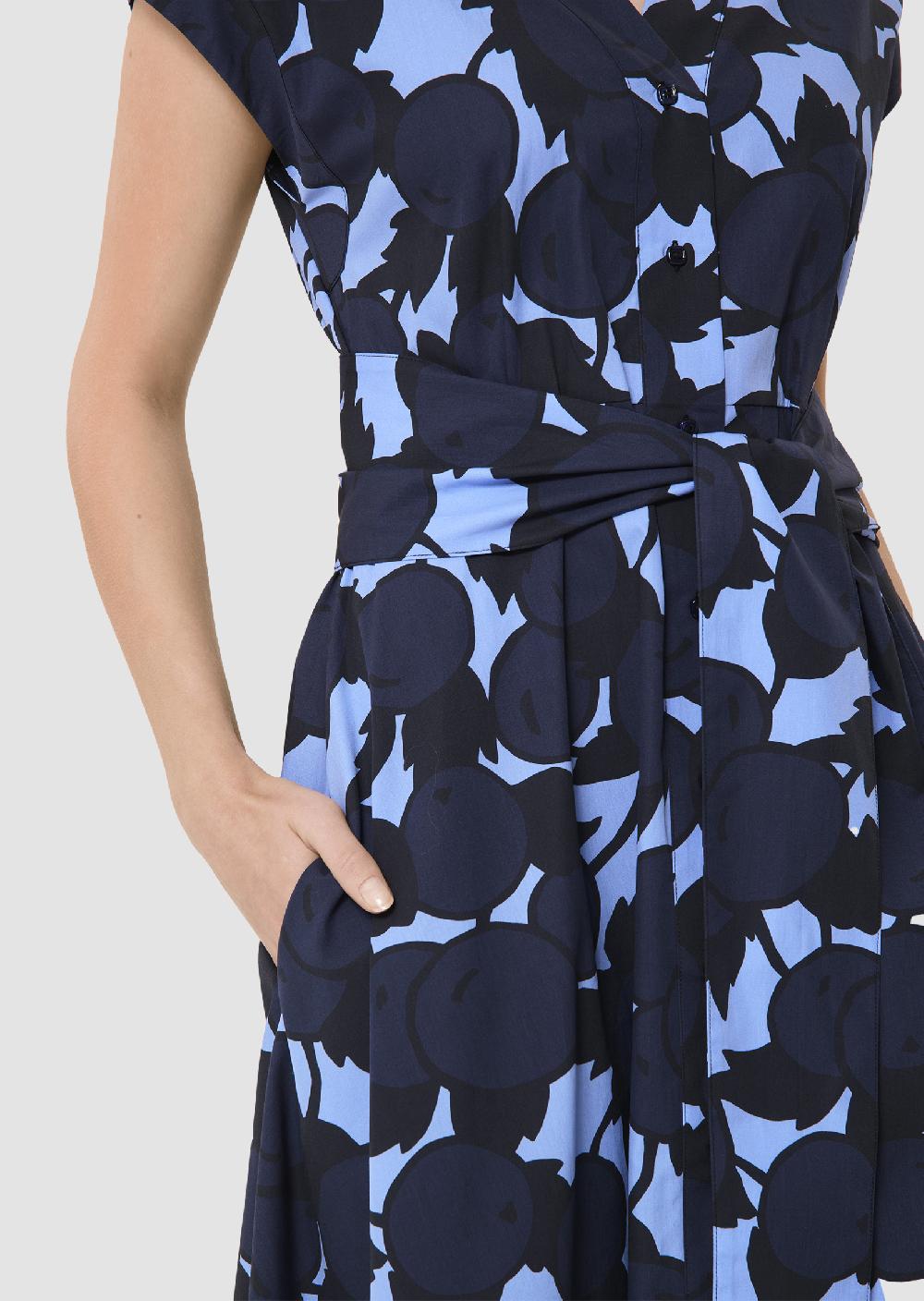 Tara Jarmon Robe Rosiableue Imprimée Cerises