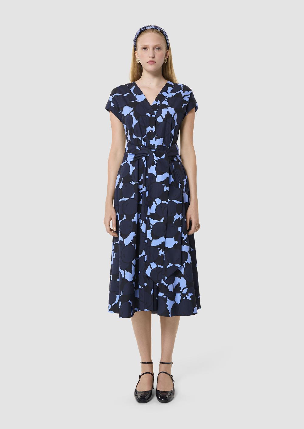 Tara Jarmon Robe Rosiableue Imprimée Cerises