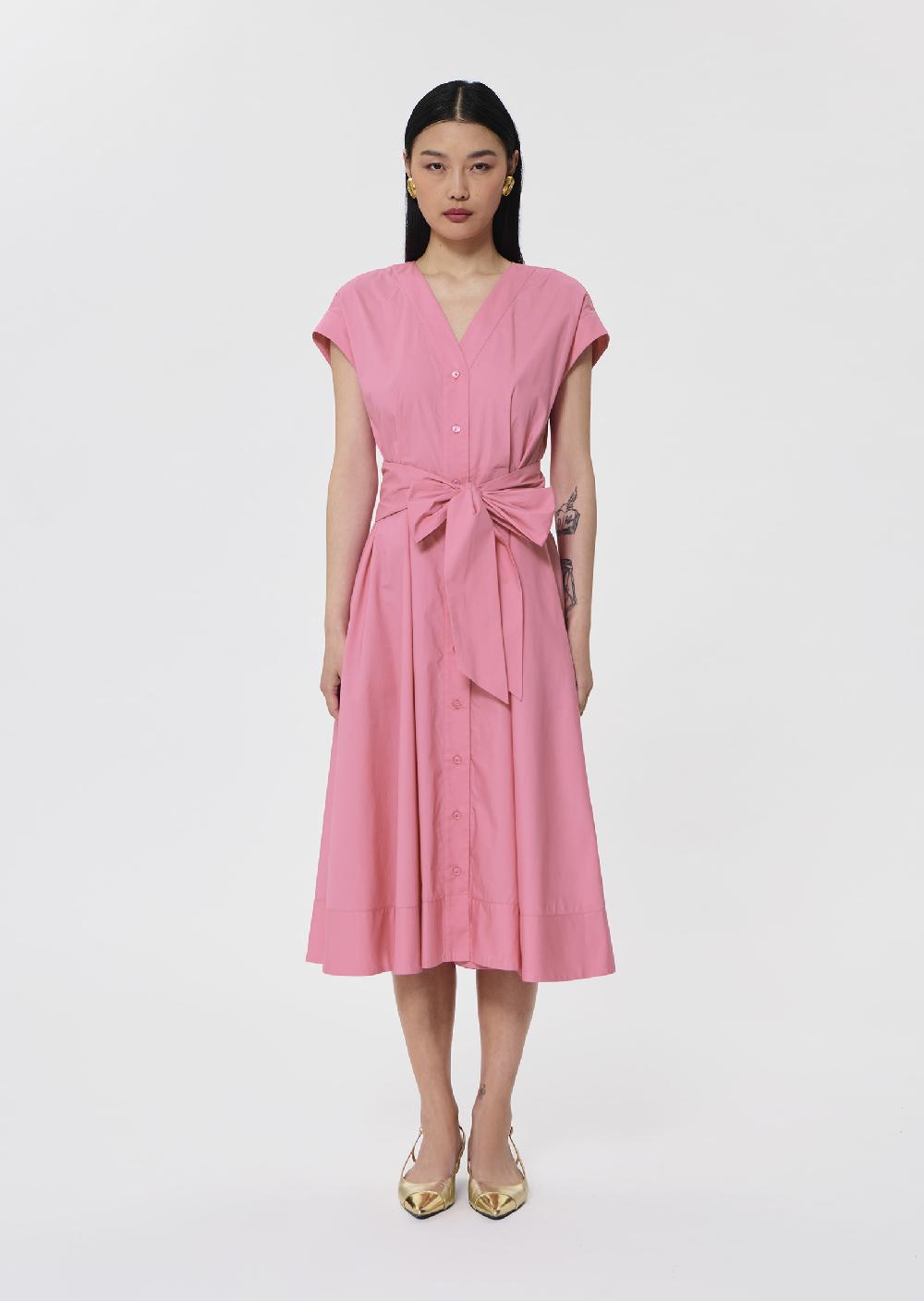 Tara Jarmon Robe Rosiarose En Popeline