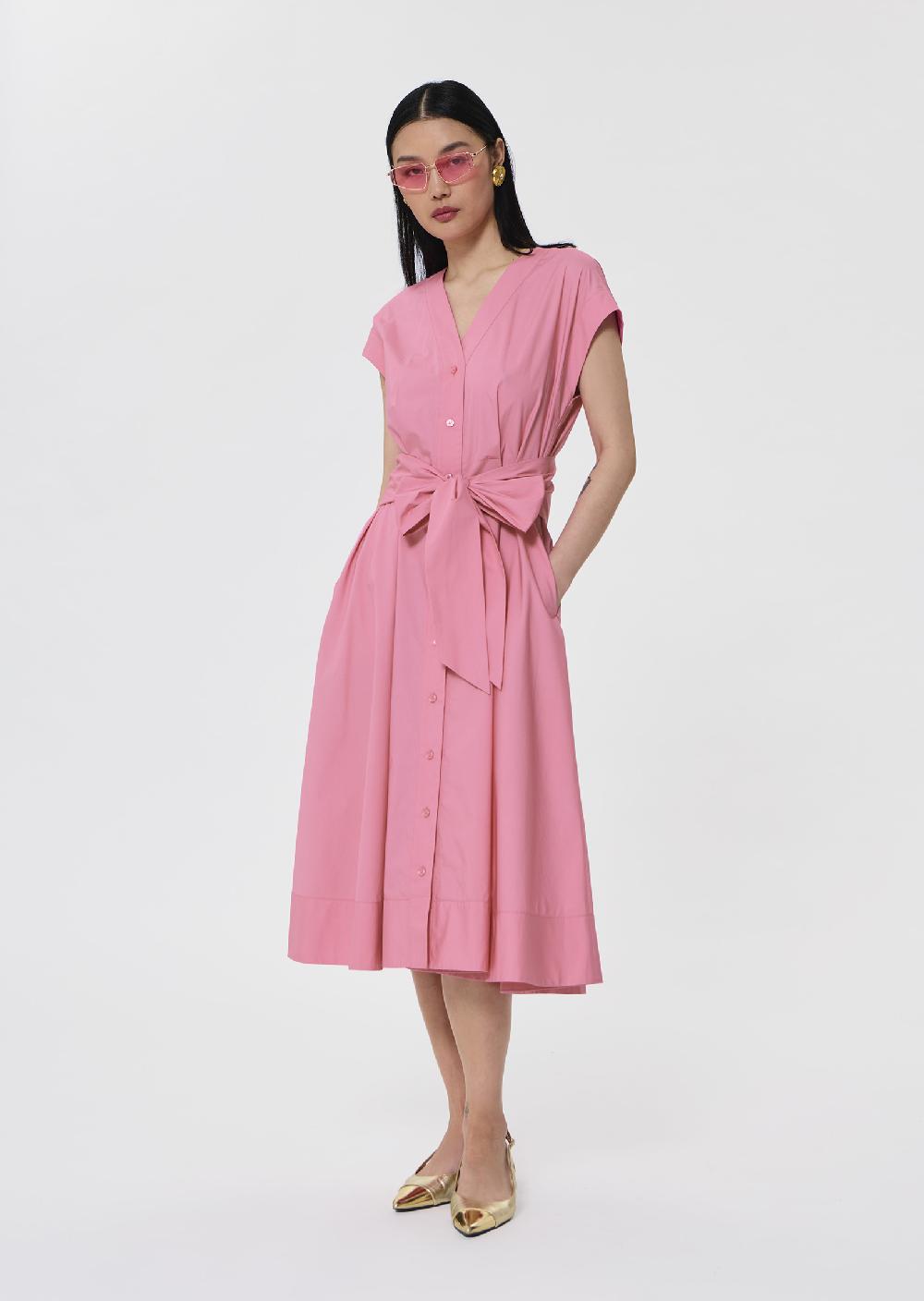 tara jarmon Robe Rosiarose en popeline