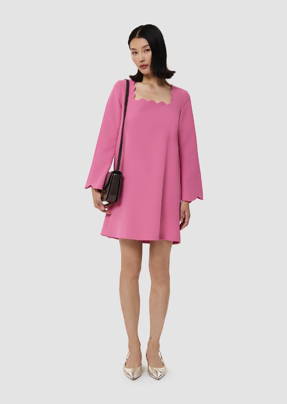 tara jarmon Robe Rossierose en crêpe