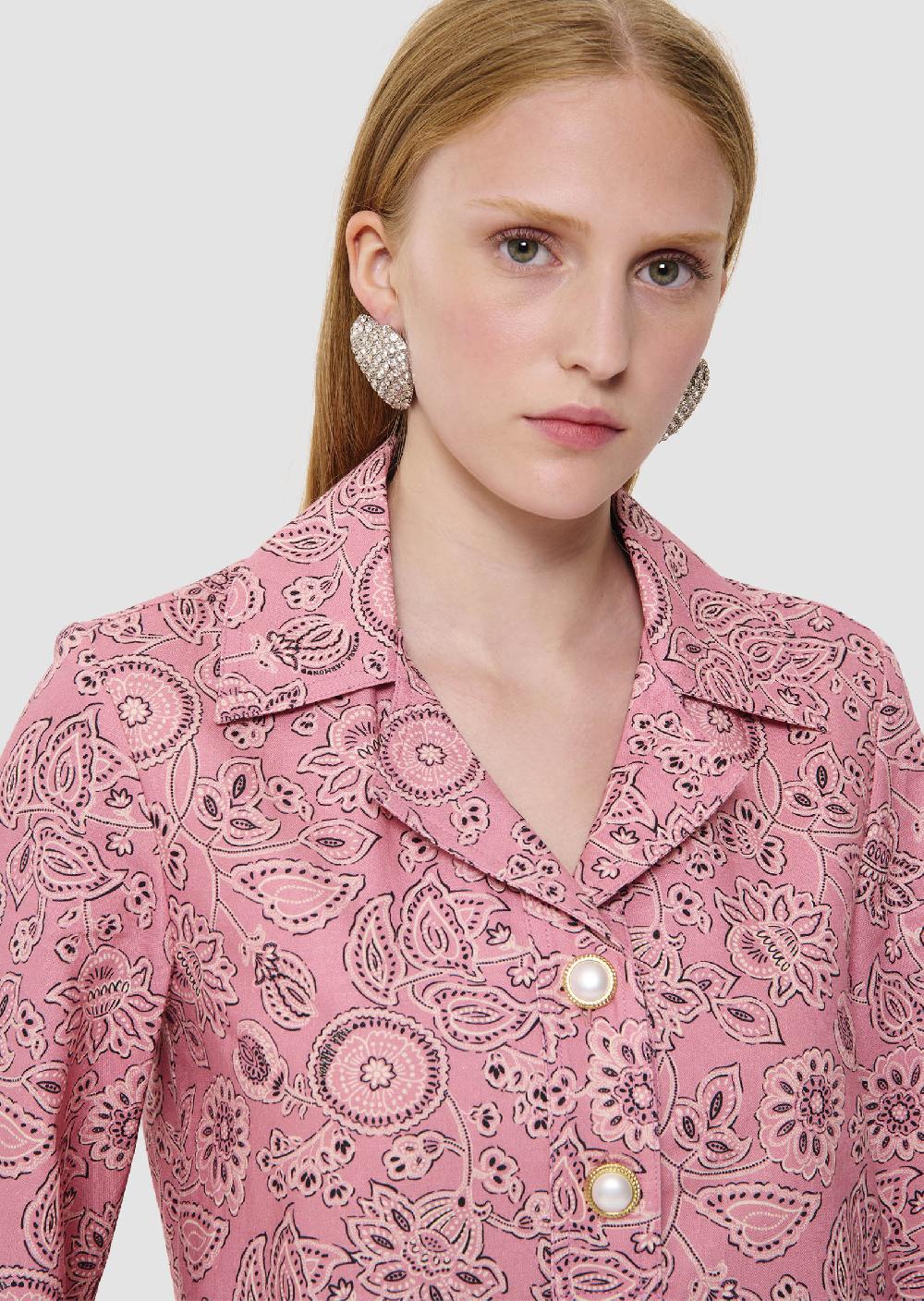 Tara Jarmon Robe Rossrose Imprimé Bandana