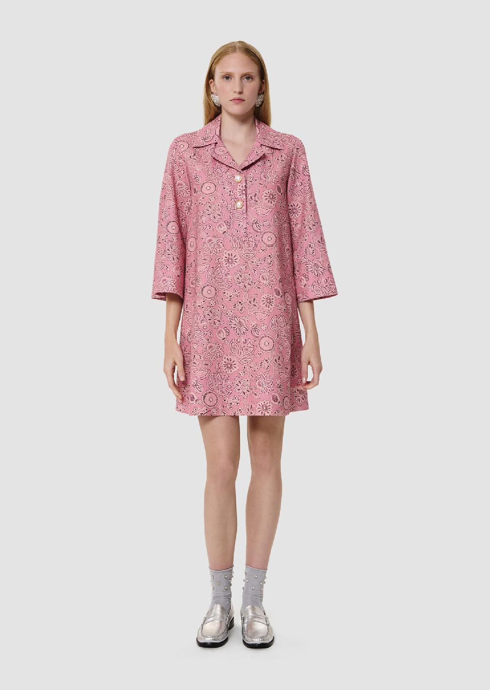 Tara Jarmon Robe Rossrose Imprimé Bandana