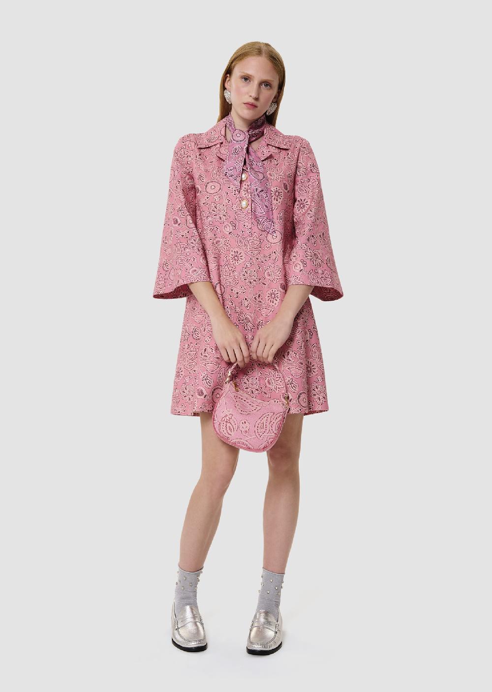 tara jarmon Robe Rossrose imprimé bandana