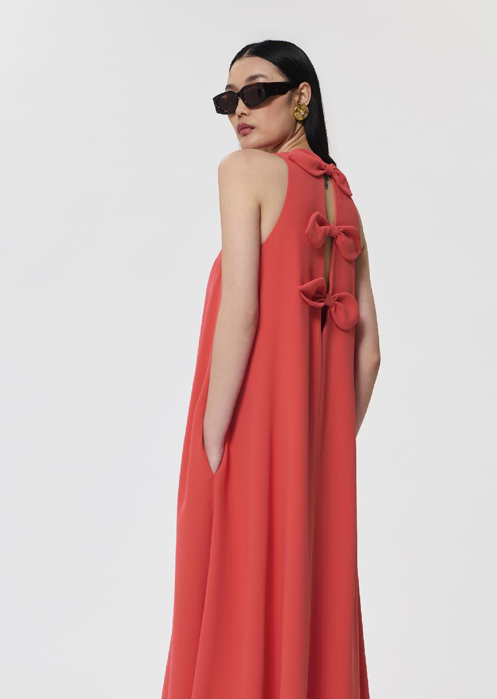 tara jarmon Robe Roxannerouge en crêpe