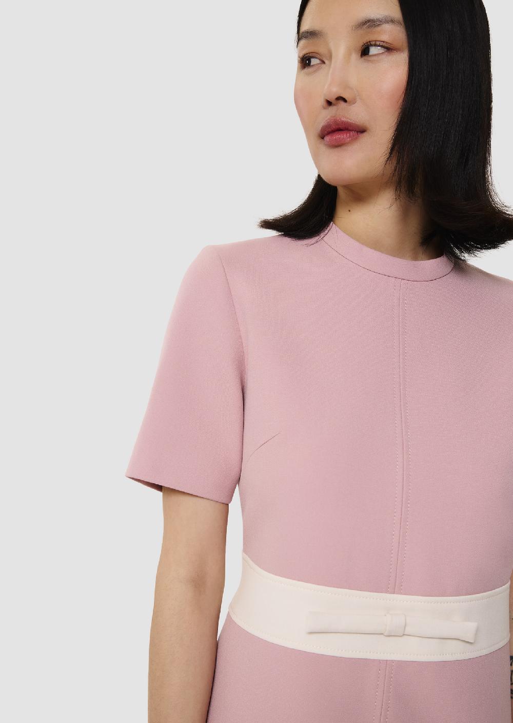 Tara Jarmon Robe Roycerose En Toile Double