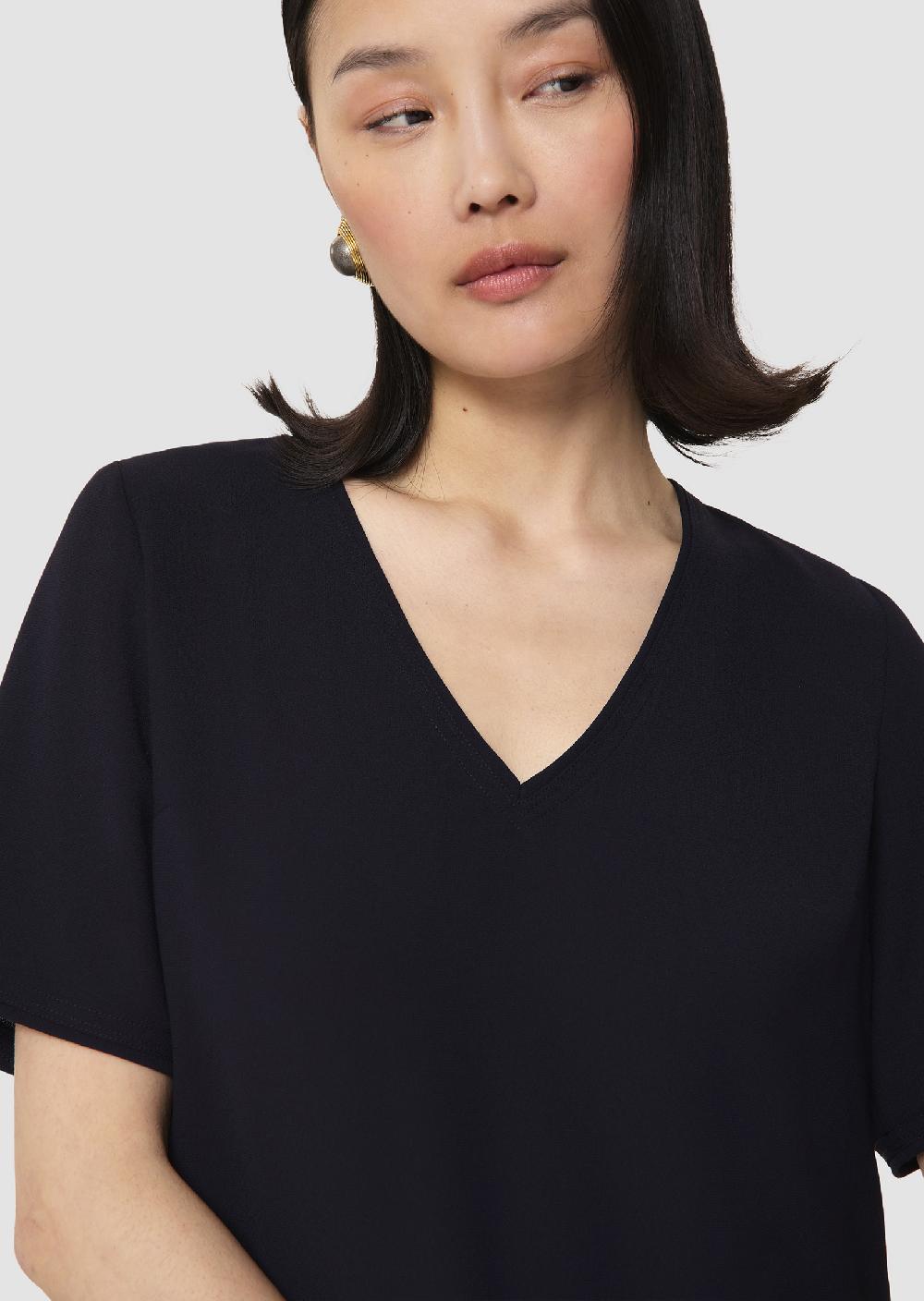 Tara Jarmon Robe Rubanbleu Nuit En Crêpe