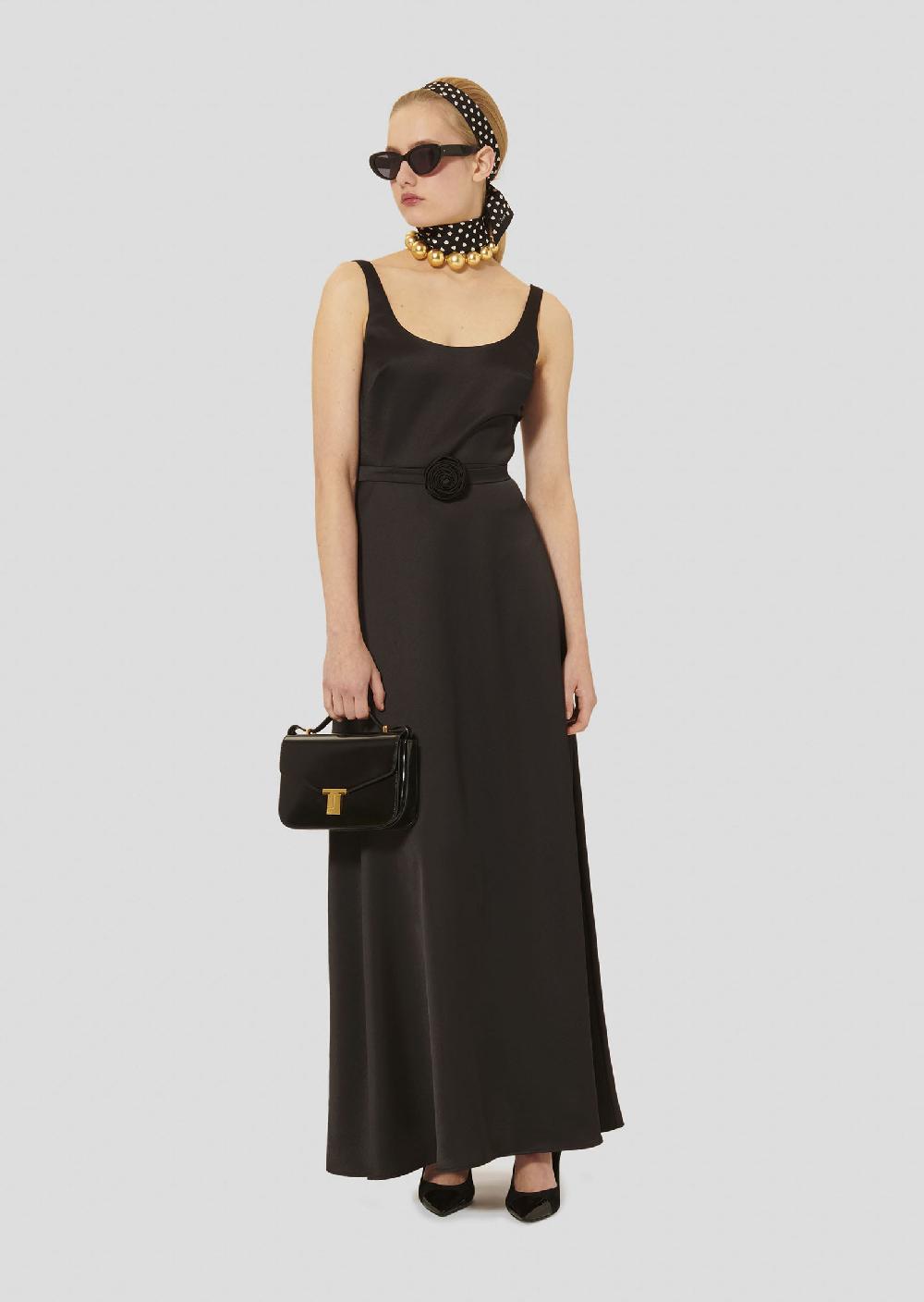 tara jarmon Robe Rubennoire en satin fluide