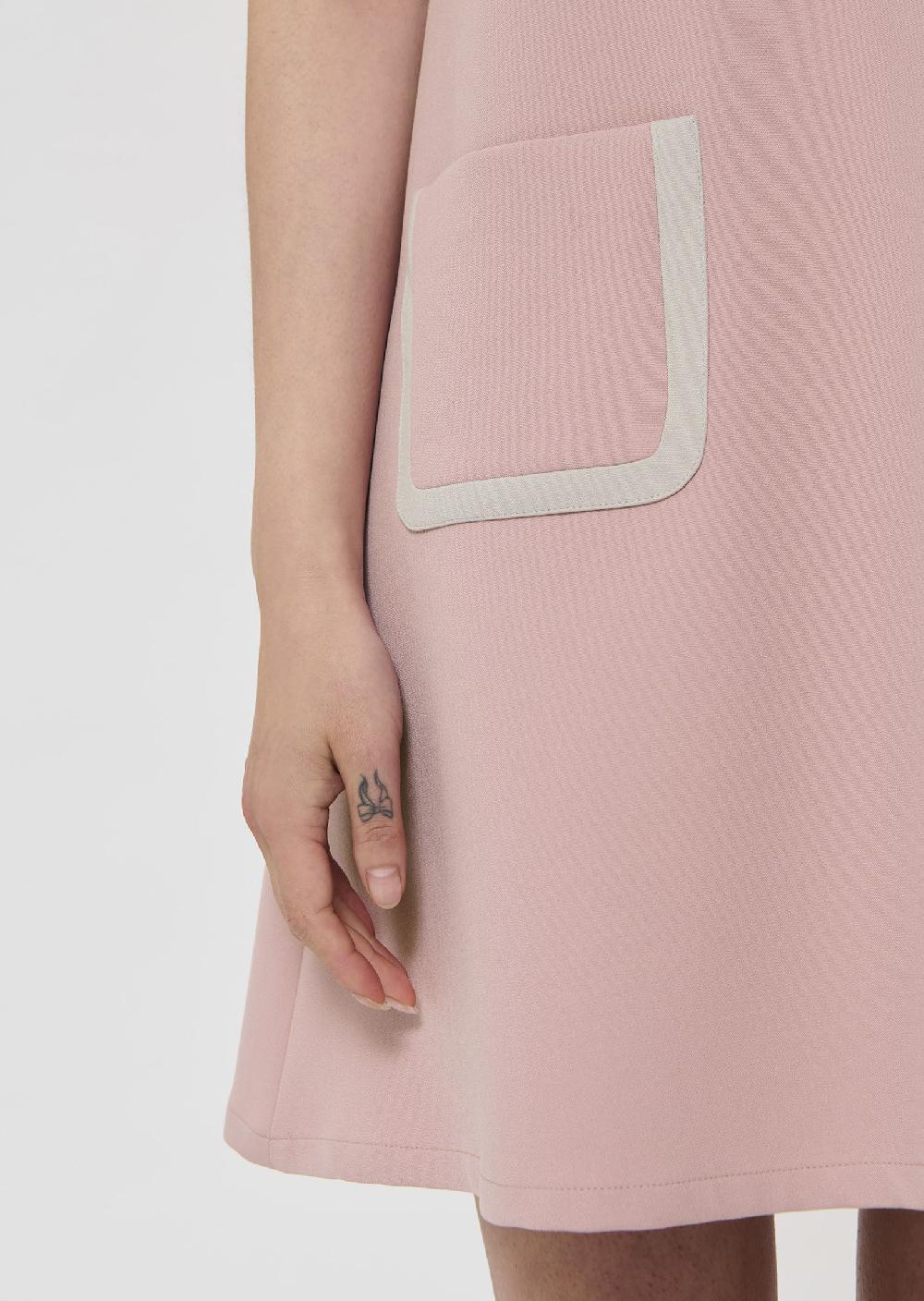Tara Jarmon Robe Rubinarose En Toile Double
