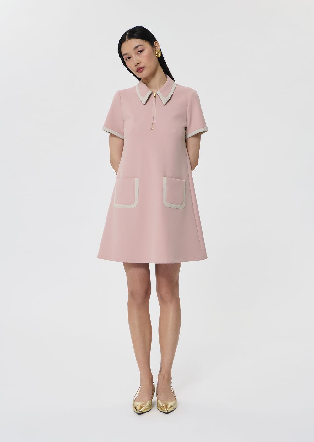 tara jarmon Robe Rubinarose en toile double