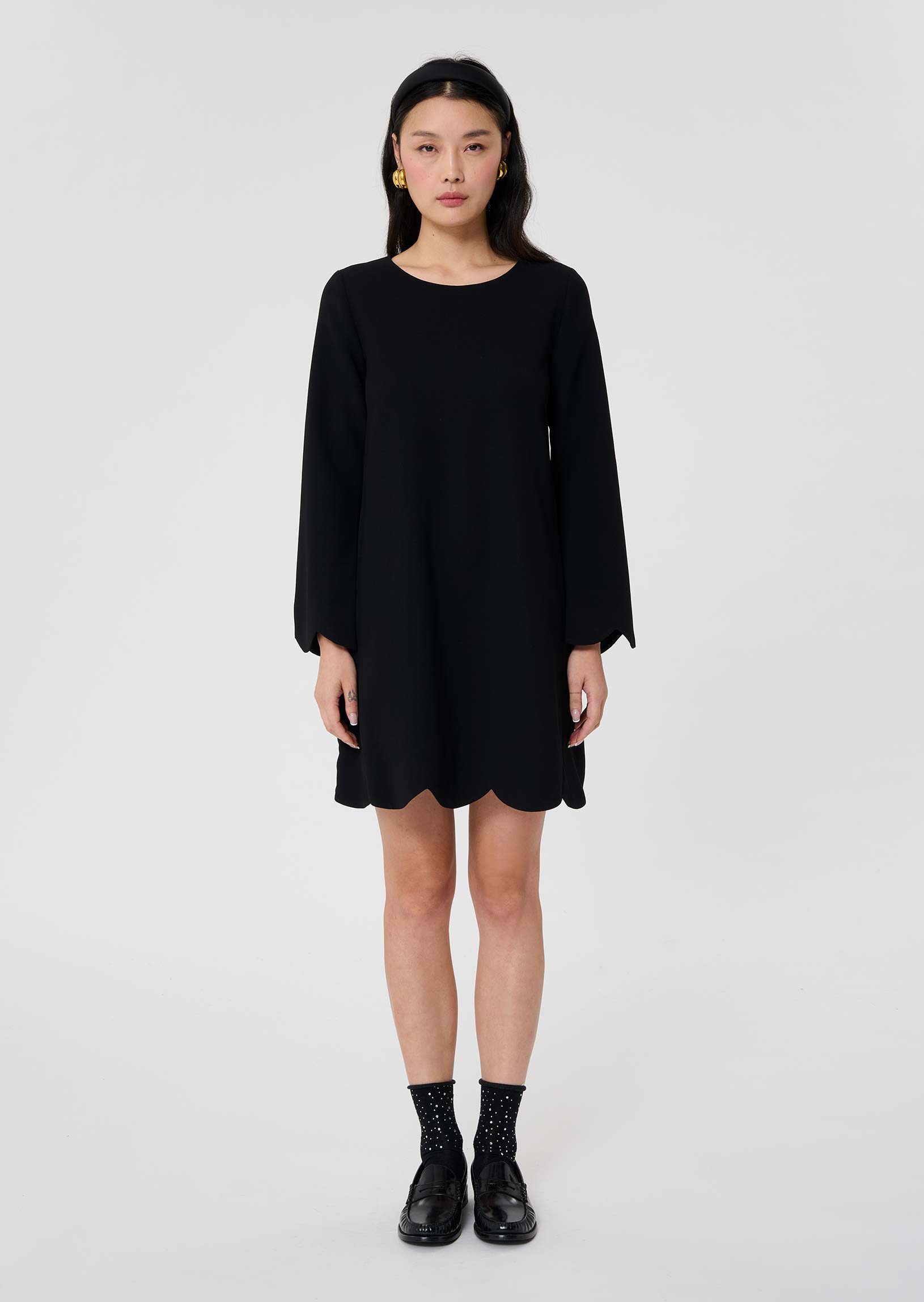 Tara Jarmon Robe Ruodanoire En Crêpe