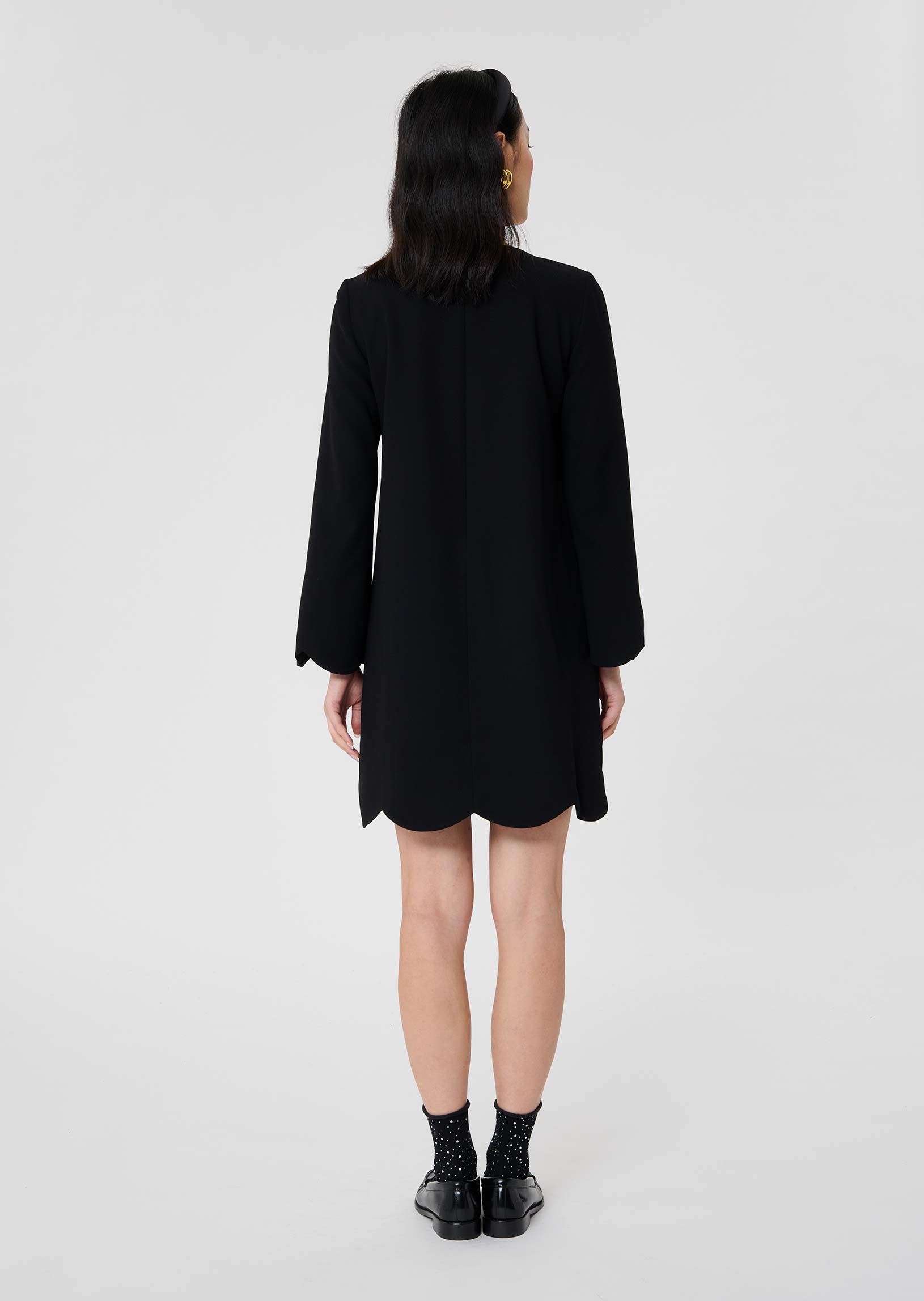 Tara Jarmon Robe Ruodanoire En Crêpe