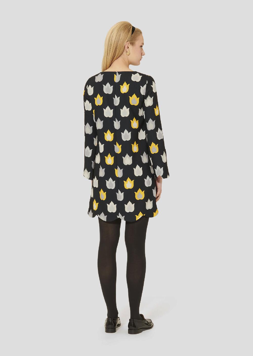 Tara Jarmon Robe Ruodanoire Imprimée Flammes