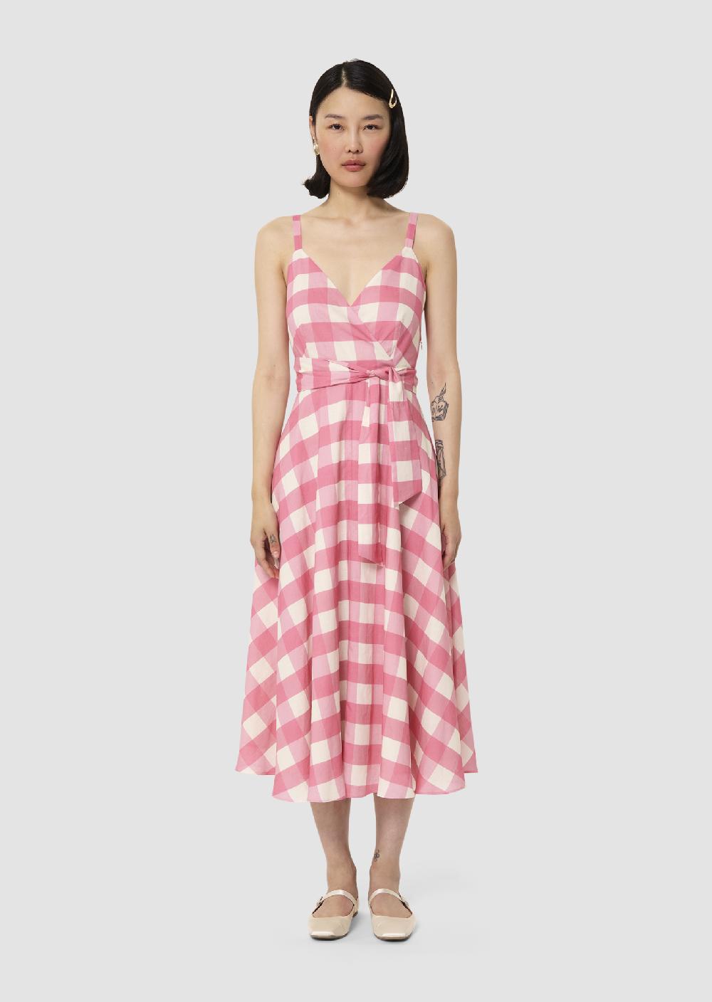 Tara Jarmon Robe Ryvelinerose En Vichy