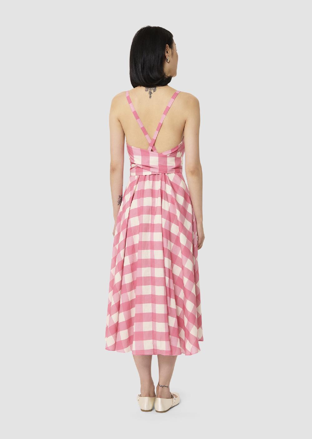 Tara Jarmon Robe Ryvelinerose En Vichy