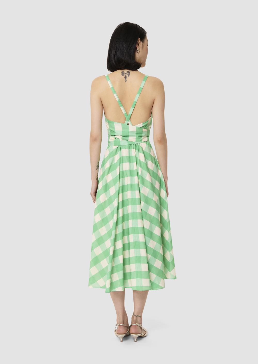 Tara Jarmon Robe Ryvelineverte En Vichy