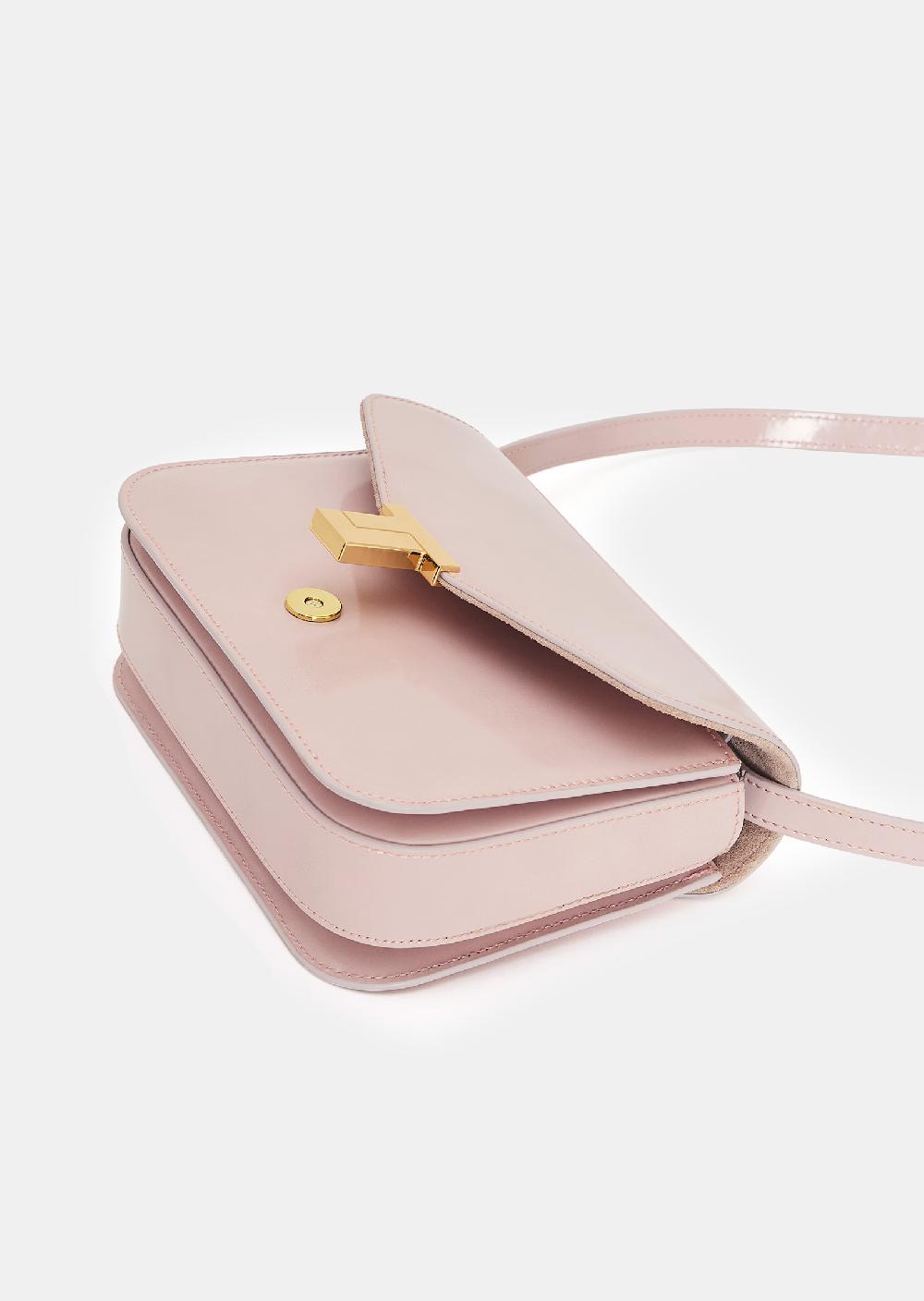 Tara Jarmon Sac 8 Bisrose En Cuir Lisse