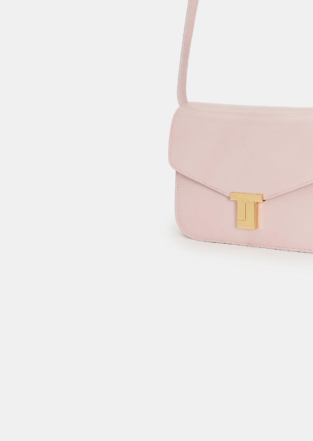 Tara Jarmon Sac 8 Bisrose En Cuir Lisse