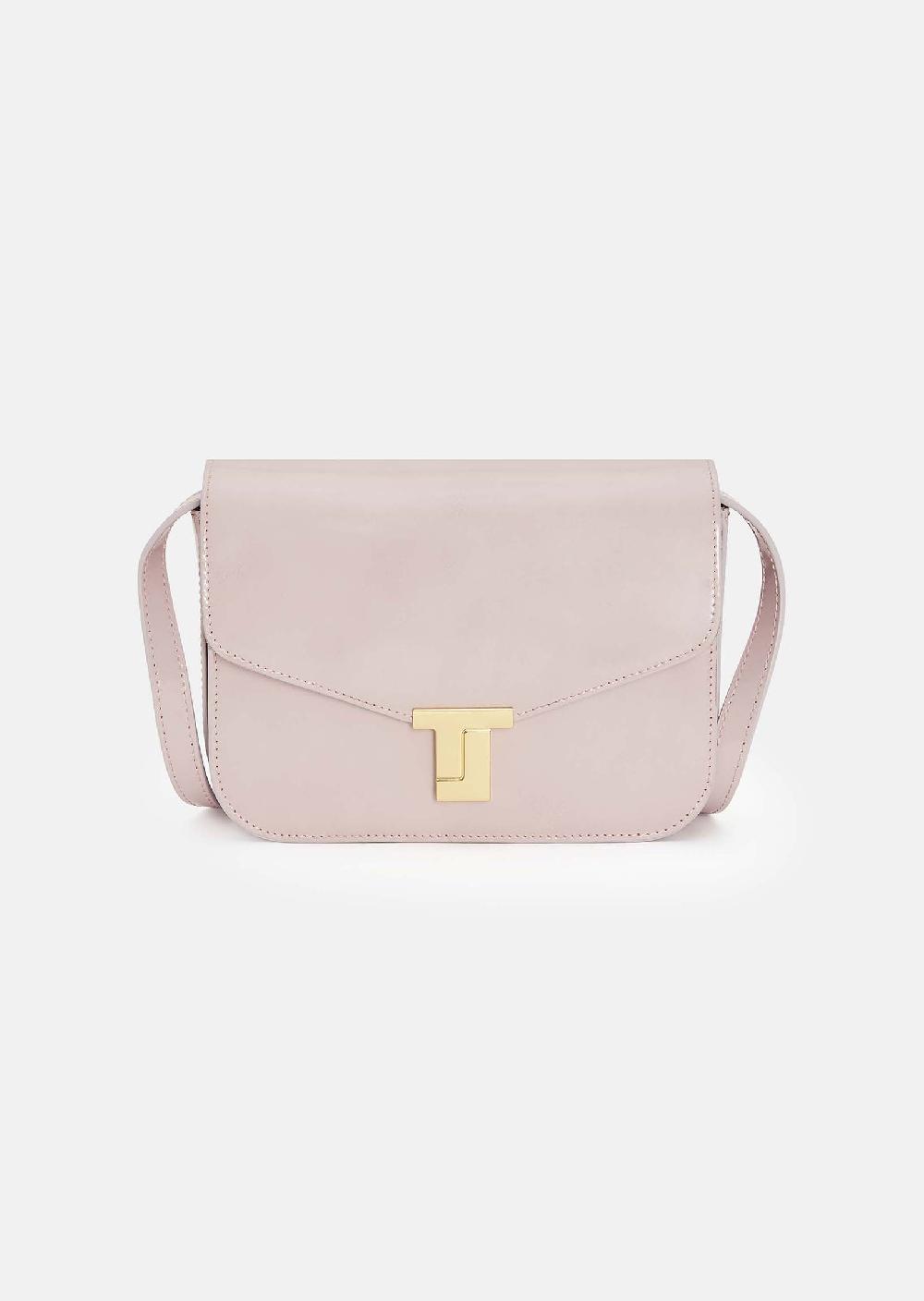 tara jarmon Sac 8 bisrose en cuir lisse