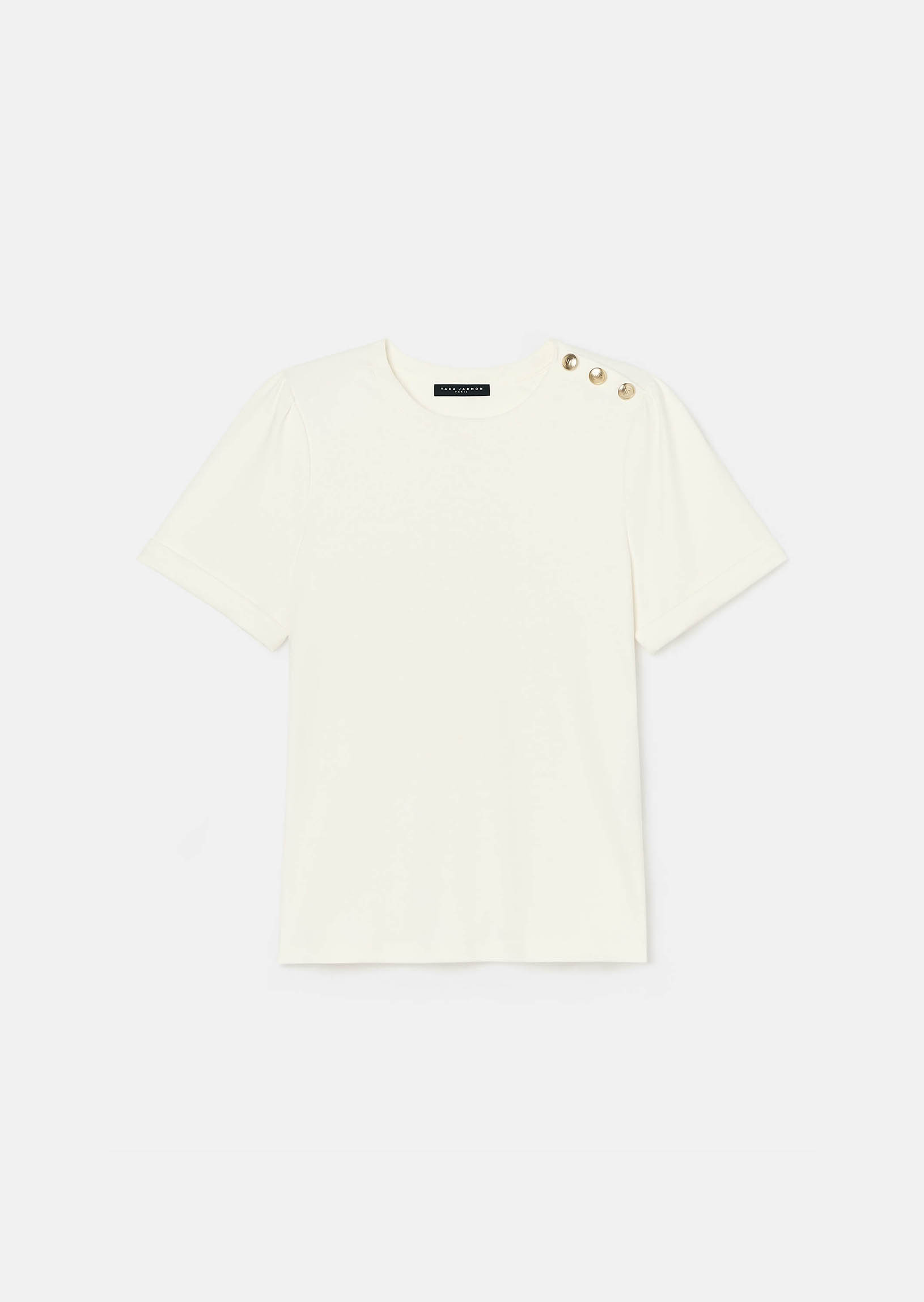 tara jarmon T-shirt Tampablanc en jersey
