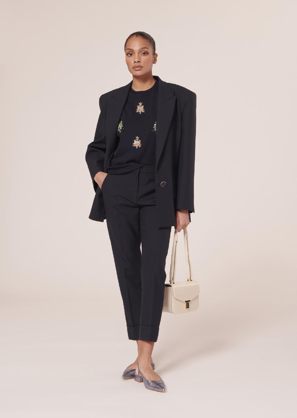 Tara Jarmon T-Shirt Tarabeebleu Nuit En Jersey