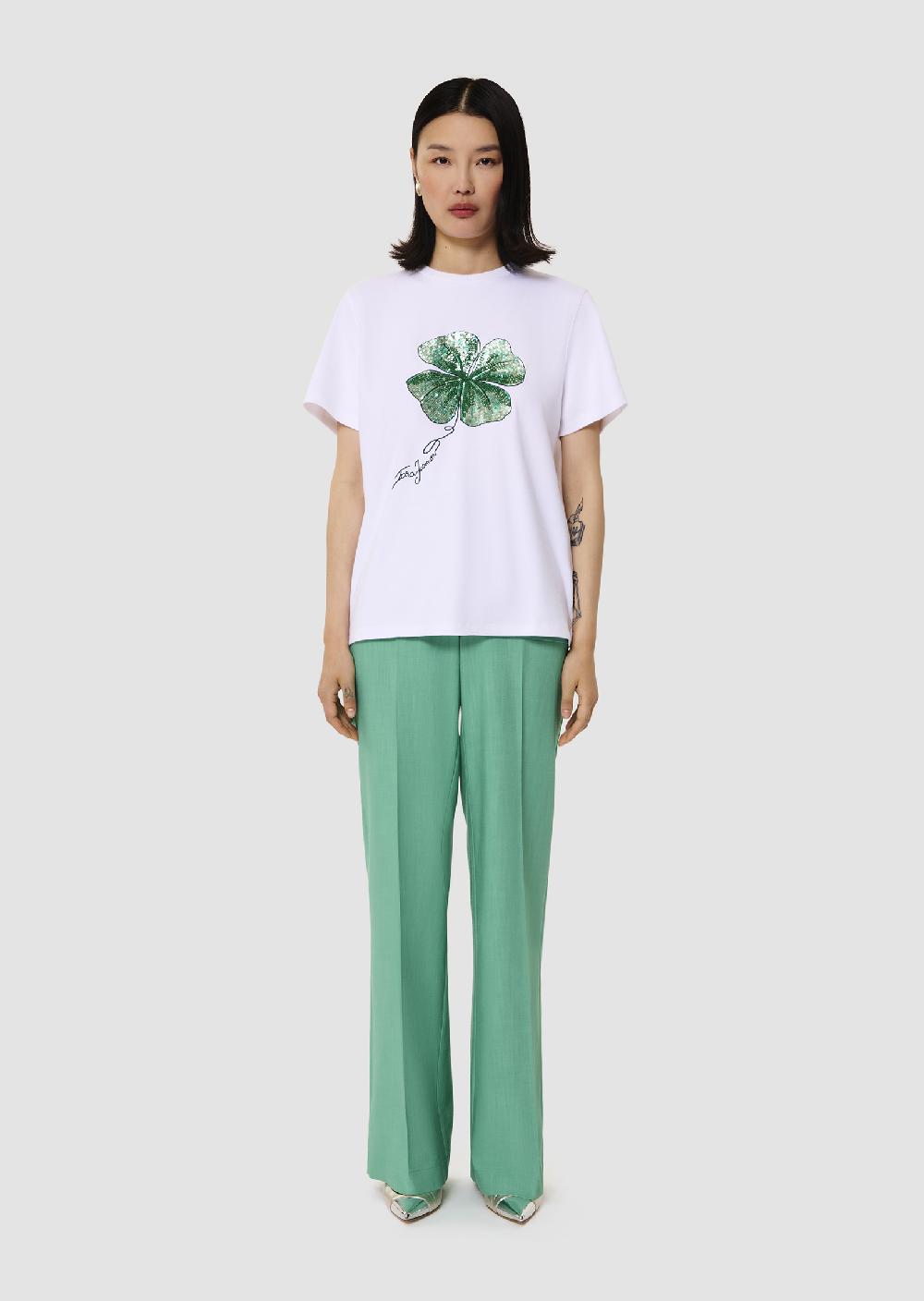 Tara Jarmon T-shirt Taracloverblanc En Jersey