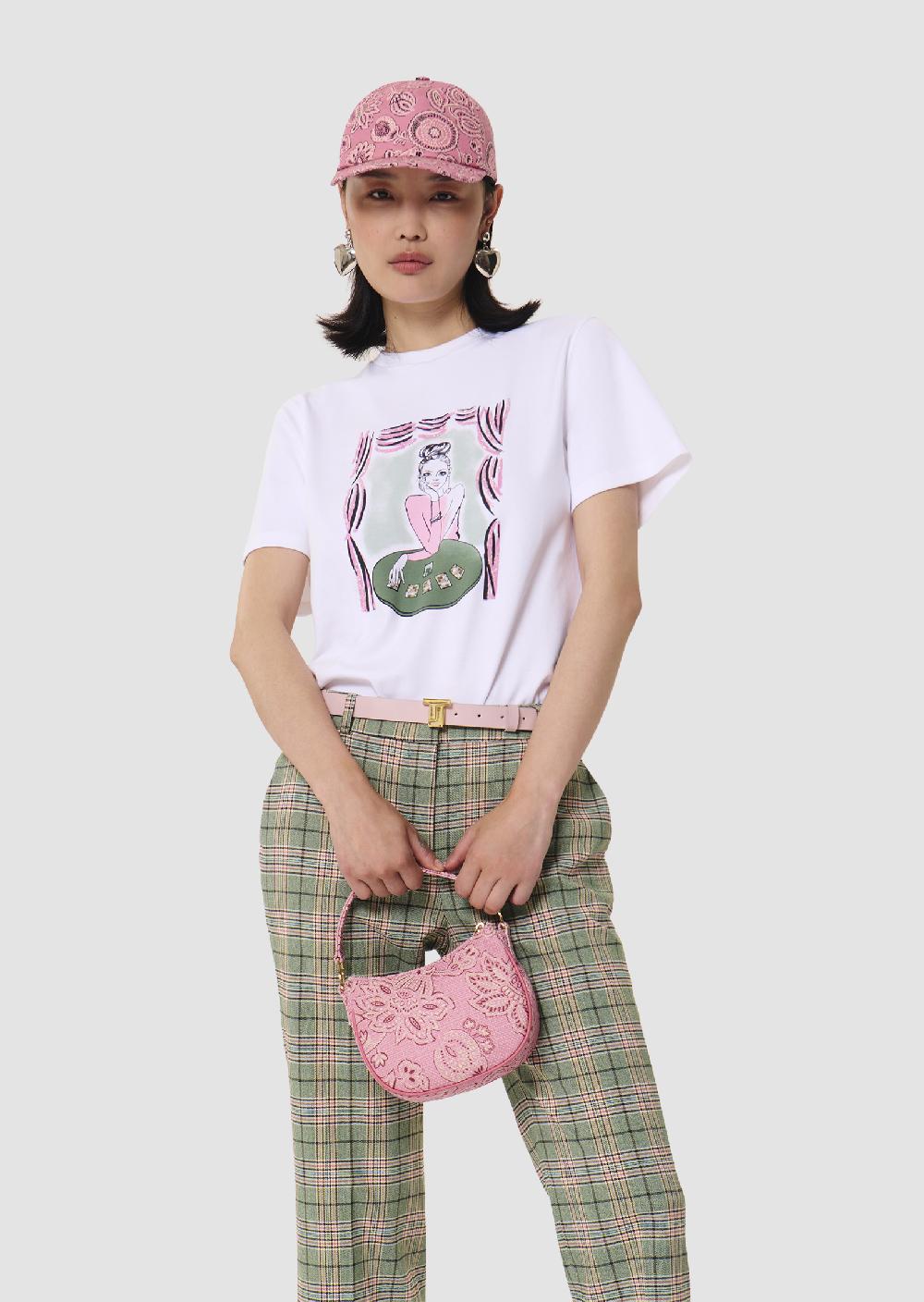 Tara Jarmon T-shirt Taraluckyloveblanc En Jersey