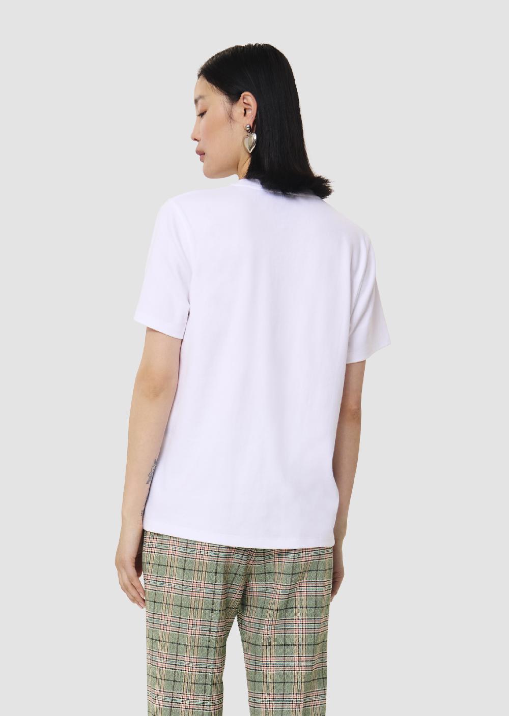 Tara Jarmon T-shirt Taraluckyloveblanc En Jersey