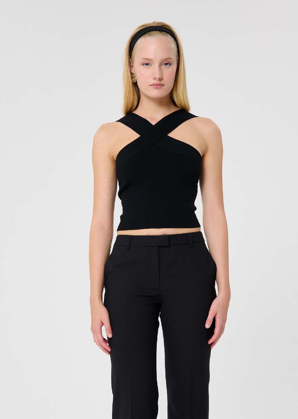 Tara Jarmon Top Prananoir En Maille Compacte Lurex