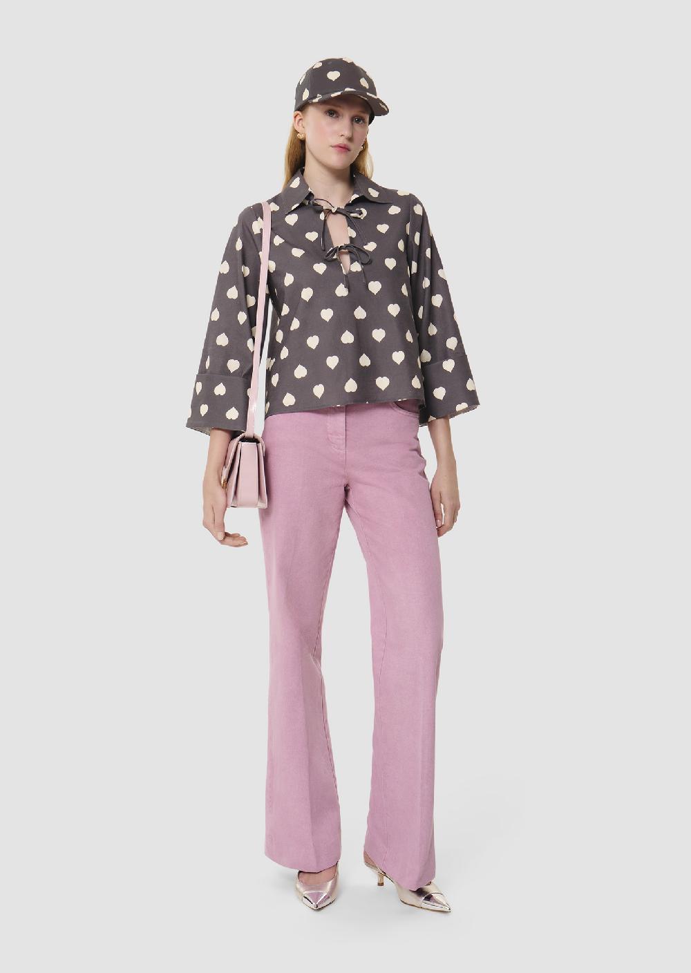 Tara Jarmon Top Taogris Imprimé Coeurs