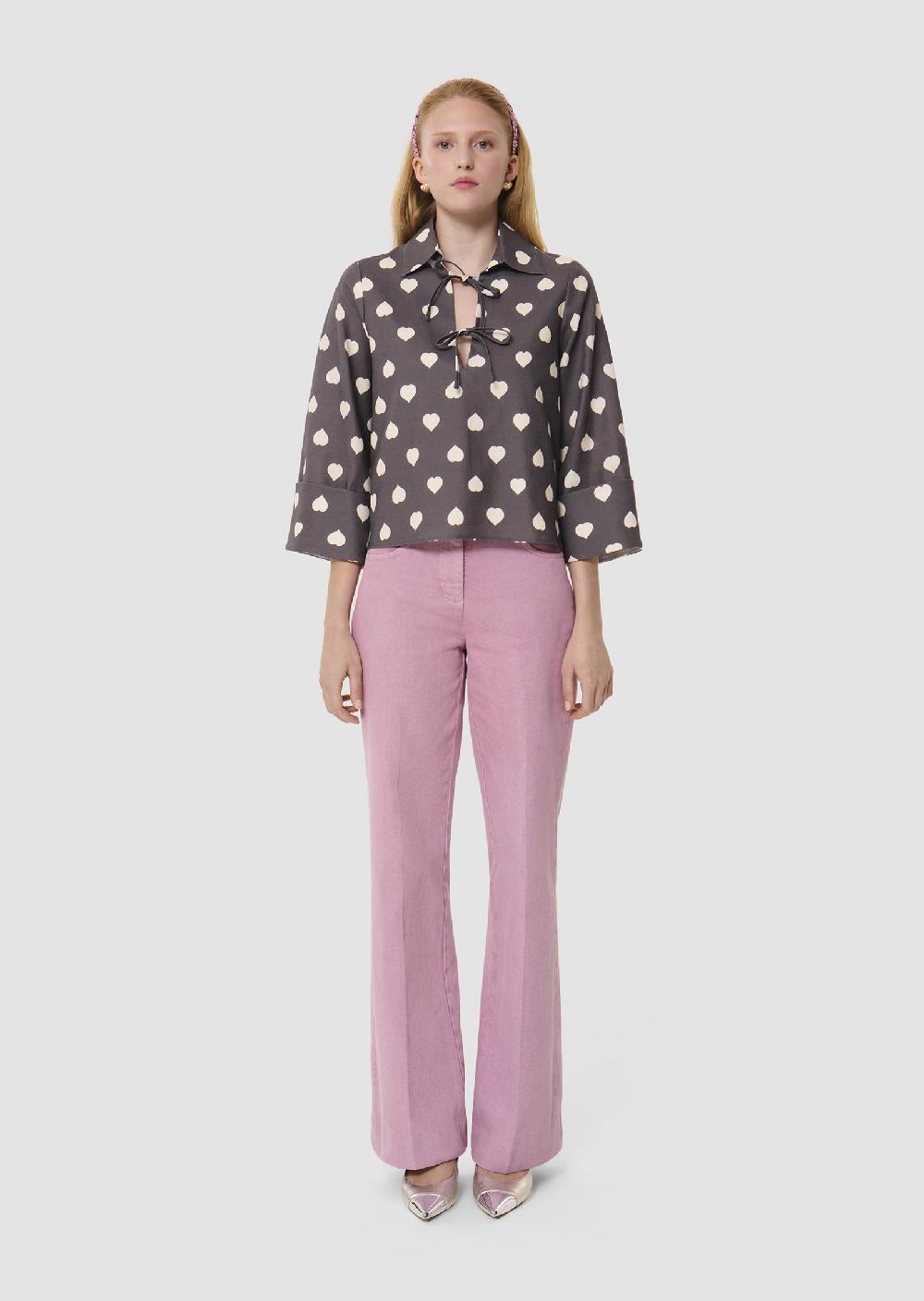 Tara Jarmon Top Taogris Imprimé Coeurs