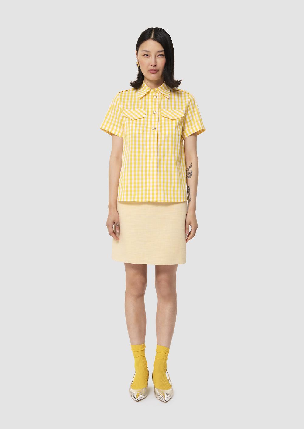 Tara Jarmon Top Taorminajaune En Vichy