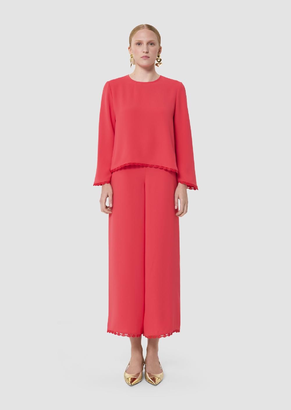 Tara Jarmon Top Tazziorouge En Crêpe