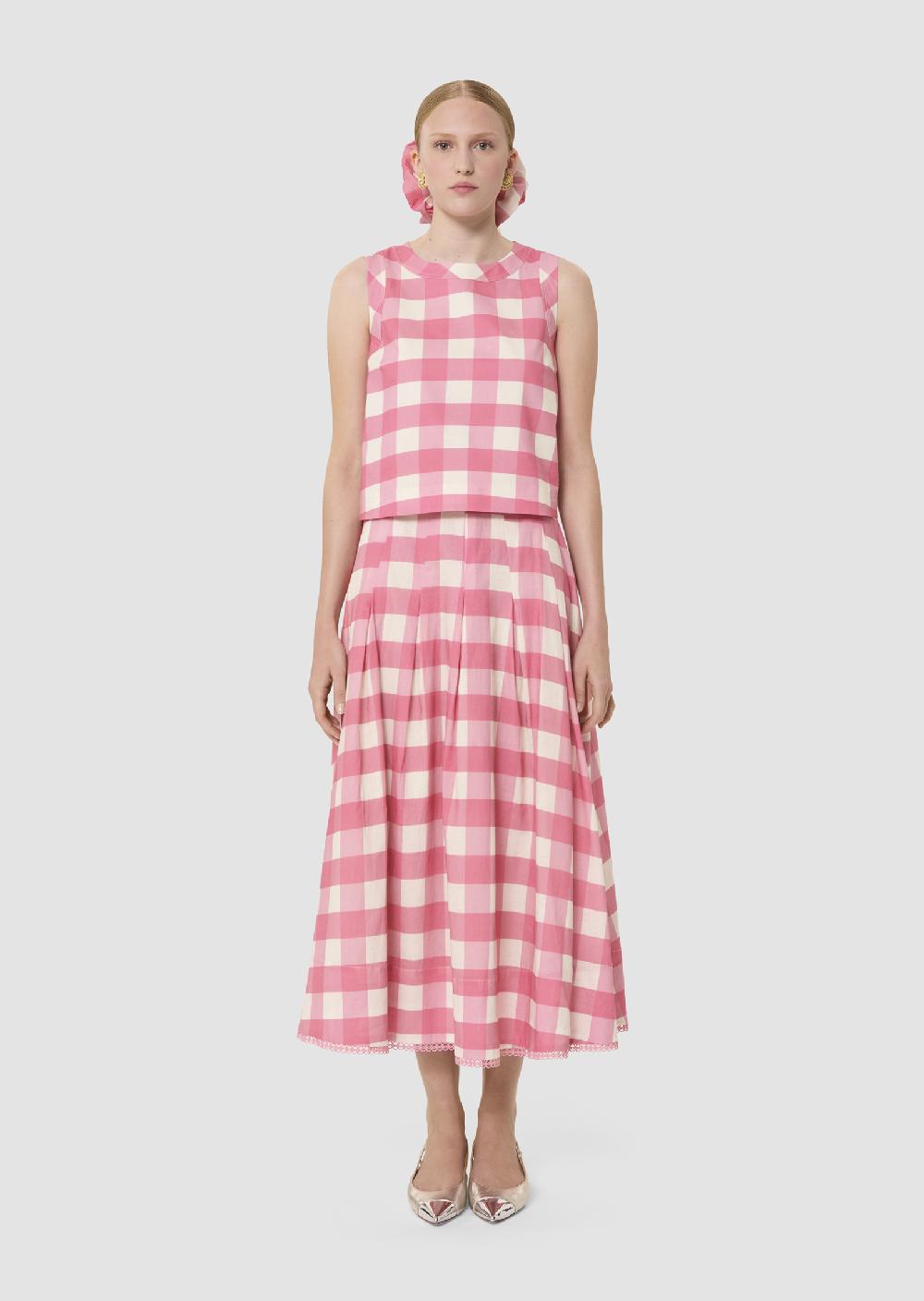 Tara Jarmon Top Tepeerose En Vichy
