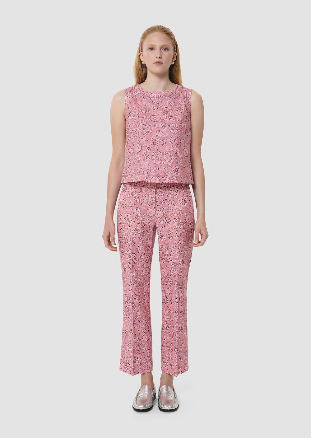 Tara Jarmon Top Tepeerose Imprimé Bandana