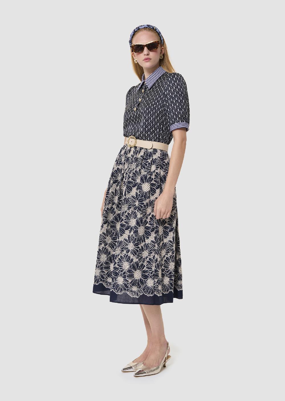 Tara Jarmon Top Tillybleu Nuit Imprimé Fleuri