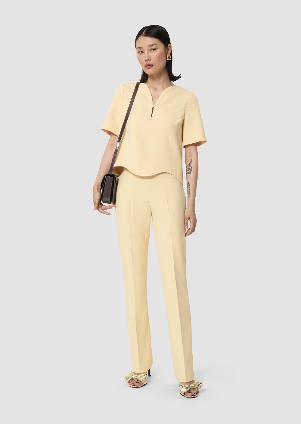 tara jarmon Top Tilmajaune en toile double