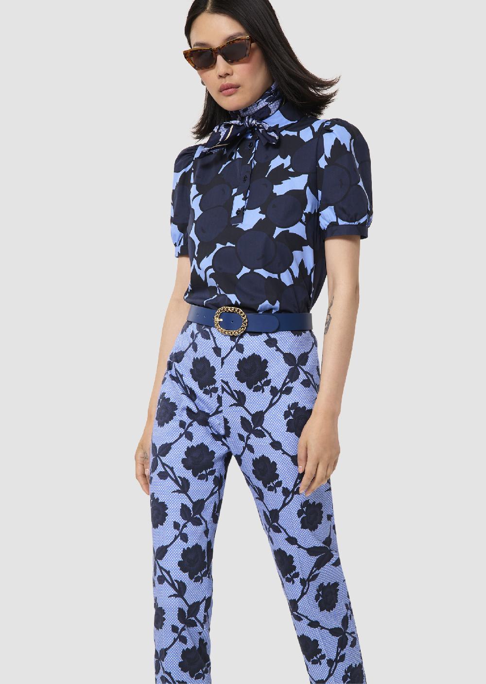 tara jarmon Top Titouanbleu imprimé cerises