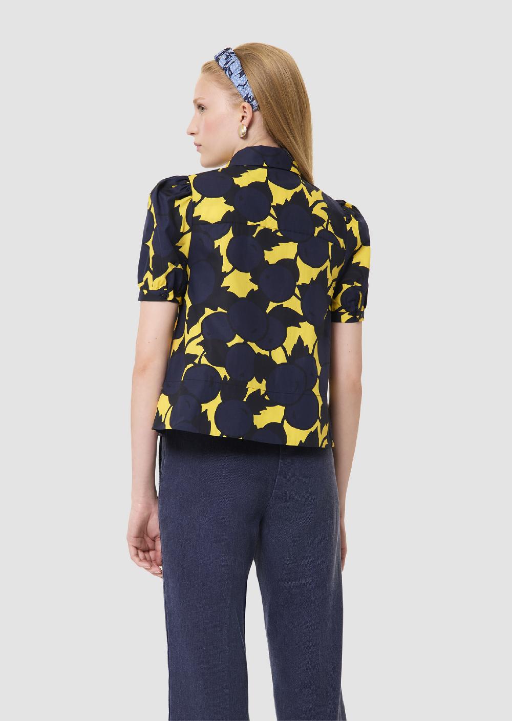 Tara Jarmon Top Titouanjaune Imprimé Cerises