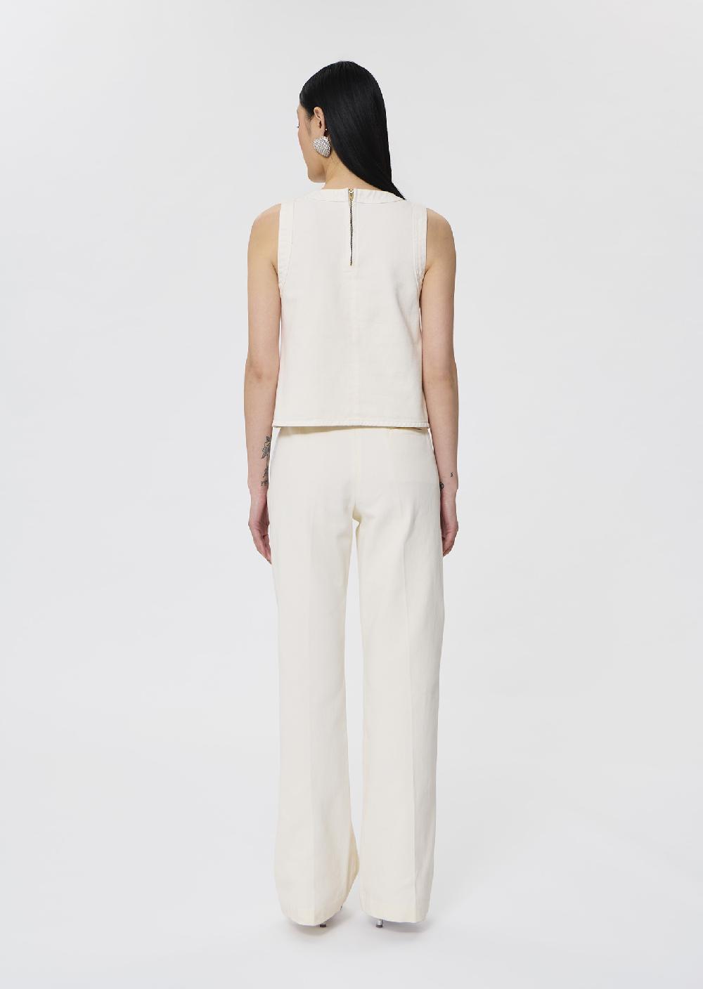 Tara Jarmon Top Tokonodenim Blanc