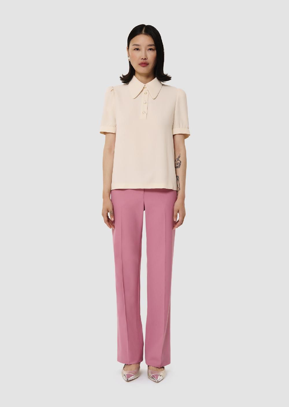 Tara Jarmon Top Toninoécru En Crêpe