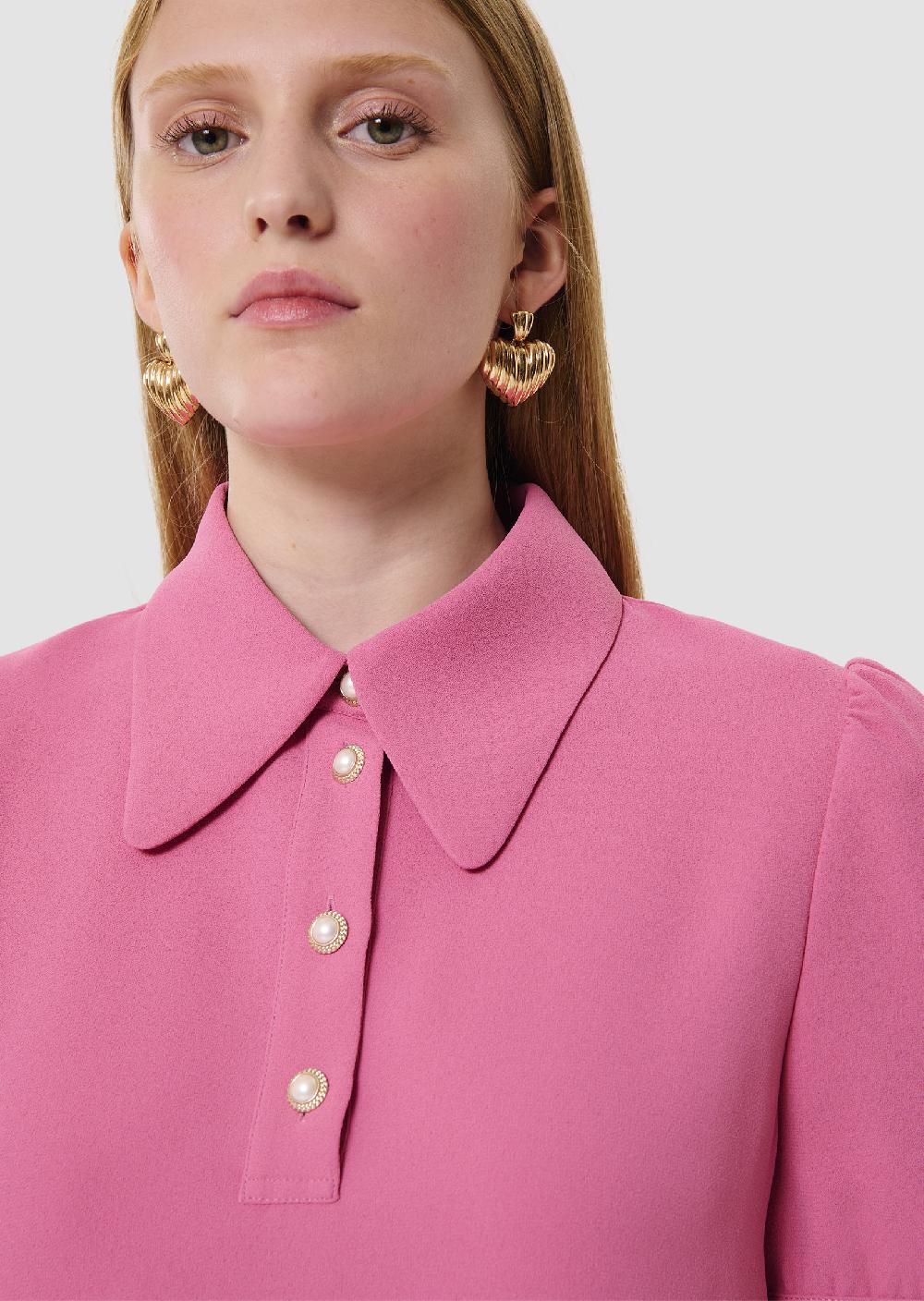 Tara Jarmon Top Toninorose En Crêpe